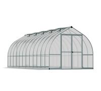 Palram - Canopia Invernadero Bella (Medidas ext. (An x Pr): 244 x 723 cm, 6 mm, Plateado)