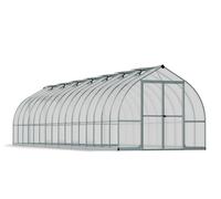 Invernadero fijo de aluminio plata canopia by palram bella 244x964 cm