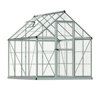 Invernadero Harmony (Medidas ext. (An x Pr): 185 x 247 cm, Plateado, Área: 4,6 m²)