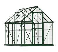 Invernadero Harmony (Medidas ext. (An x Pr): 185 x 247 cm, Verde, Área: 4,6 m²)