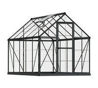 Invernadero Harmony (Medidas ext. (An x Pr): 185 x 306 cm, Gris/Transparente, Área: 5,7 m²)