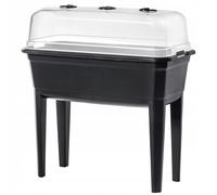 Invernadero KADAX sobre patas, de plástico, 42L, 75 cm, antracita