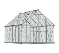 Invernadero Octave (Medidas ext. (An x Pr): 244 x 367 cm, Material de la pared lateral: Plástico, 0,7 mm, Plateado)