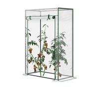 Invernadero OUTSUNNY, acero y PVC (verde - 100x50x150 cm)