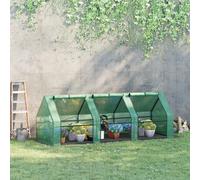 Invernadero Outsunny, marco frío, plantas, casa, lámina, invernadero, casa de tomate verde