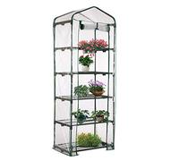 Invernadero pequeño de PVC para jardín, tienda de protección de invierno para plantas en macetas, protege las plantas del frío, la lluvia, el granizo (sin soporte de hierro)