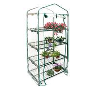 Invernadero pequeño de PVC para jardín, tienda de protección de invierno para plantas en macetas, protege las plantas del frío, la lluvia, el granizo (sin soporte de hierro)
