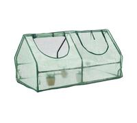 Invernadero plastico vivero portátil 2 ventanas invernadero de jardín 1,7 kg