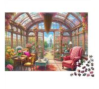 Invernadero Victoriano 1000 Piezas Stock De Cartas Premium Rompecabezas Premium Fans De Adolescentes 12-18 Años Difícil Desafío Decoración De Paredes 38x26cm/1000pcs
