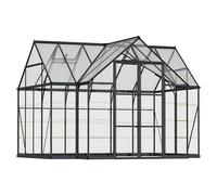 Invernadero Victory Orangery (Medidas ext. (An x Pr): 365 x 306 cm, Material de la pared lateral: Plástico, 0,7 mm, Antracita)