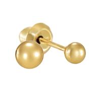 Inverness Sensitive Pendientes Acero Quirúrgico Bola Dorada 3mm
