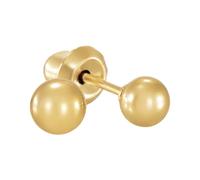 Inverness Sensitive Pendientes Acero Quirúrgico Bola Dorada 4mm