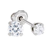 Inverness Sensitive Pendientes Acero Quirúrgico Circonita 3mm