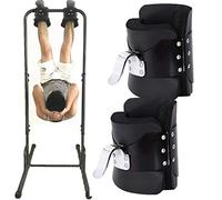 Inversion - Ejercitador de fitness para la fuerza del núcleo, botas de soporte de mano con marco de acero sólido con ganchos de barra para sentarse para aliviar el dolor de espalda y abdominales