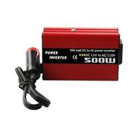 Inversor Adaptador Coche 500W con Doble Salida USB Convertidor Potencia Portátil Vehículos 12 V CC A 110V 220V CC Accesorio Transformador Automático(110V)