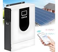 Inversor Cargador HíBrido Solar (1.0-10,2KW), 12V 24V 48V CC A 220-240V CA, Controlador Carga Mppt Integrado, Funciona con Plomo áCido/Lifepo4 (Compatible con Sistemas Sin BateríA)(3.2KW/24V)