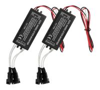 Inversor Ccfl para Faros de Coche 12v, Pack 2 Piezas | Aros Angel Eyes Ccfl, Instalación Sencilla y Cableado Fácil, 1,2 Kv 50 Hz, Negro