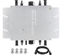 Inversor conexión a Red 1200/1600/2000/2400/2800 W, inversor MPPT Solar, con Control aplicación WiFi, conexión a Red Solar microinversor identificación automática a Prueba Agua 1400W