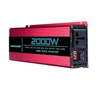 Inversor Corriente Coche DC 12v/24v/48v/60v/72v A AC 110v/220v 6000W 5000W 4000W 3000W 1600W Convertidor Inversor Onda Sinusoidal para Pura Energía Solar Coche(2000W,72V,220V 60Hz)