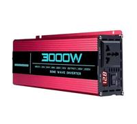 Inversor Corriente Coche DC 12v/24v/48v/60v/72v A AC 110v/220v 6000W 5000W 4000W 3000W 1600W Convertidor Inversor Onda Sinusoidal para Pura Energía Solar Coche(3000W11,60V,220V 60Hz)