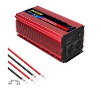 Inversor Corriente Coche Enchufe Europeo Onda Sinusoidal para Pura 3500W/4500W/5000W/6000W Inversor Corriente Coche DC 12V AC 220V 50HZ Convertidor LCD Inteligente(8000W EU)