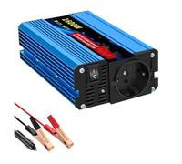 Inversor Corriente Coche Enchufe Europeo Onda Sinusoidal para Pura 3500W/4500W/5000W/6000W Inversor Corriente Coche DC 12V AC 220V 50HZ Convertidor LCD Inteligente(1600W EU)