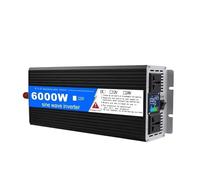 Inversor Corriente Coche Inversor Onda Sinusoidal para Pura 6KW 3.2kW 4KW 5KW DC 12V24V AC 220V 60Hz Convertidor Banco Energía Portátil Transformador Solar Coche(5000W,24V,220V 60hz)