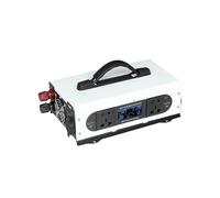 Inversor Corriente Coche Inversor Potencia Onda Sinusoidal para Pura 1550W Adaptador Coche DC 12V/24V/48V/60V AC 220V Puerto Carga USB 2 Salidas Luz LED(1550W-12V)