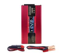 Inversor Corriente Convertidor Cargador Coche Adaptador Transformador Convertidor Enchufe Europeo Inversor Corriente para Coche Onda Sinusoidal Modificada 12 V CC A 220 V CA Convertidor(1600W)