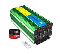 Inversor Corriente Convertidores De Onda Sinusoidal Pura Inversores CC 24 V A CA 220 V 4000 W A 8000 W Potencia Máxima para Caravanas Viajes Pantalla LED. Transformador(220V Uni,8000W Rem A)