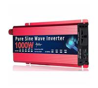 Inversor Corriente Inversor 12v/24v A 110v/220v Inversor De Onda Sinusoidal Pura 12v 220v 1000W 1600W CC A CA Convertidor Portátil Auto Inversor Solar Para Automóvil Transformador(1000W 12V 110V 60Hz)