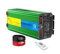 Inversor Corriente Inversor 8kW 7kW 6kW 12/24V para Energía Solar Onda Sinusoidal Pura Convertidor CA 220V para RV Viajes Inversor Alta Potencia para Automóvil Transformador(4000W-8000W B,DC12V EU)