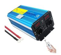 Inversor Corriente Inversor 8kW 7kW 6kW 12/24V para Energía Solar Onda Sinusoidal Pura Convertidor CA 220V para RV Viajes Inversor Alta Potencia para Automóvil Transformador(3500W-7000W,DC24V EU)