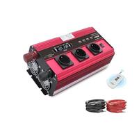 Inversor Corriente Inversor Coche CC 12 V/24 V A CA 220 V Cargador Convertidor Inversor Solar para Coche Potencia Máxima 6000W Enchufe UE/Universal Transformador(12V 220V EU A)