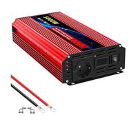 Inversor Corriente Inversor Corriente para Coche Onda Sinusoidal Pura 8000W 7000W 6000W con Enchufe Europeo Pantalla LCD Inteligente Convertidor Voltaje CC 12 V A CA 220 V 50 Hz(5000W EU)