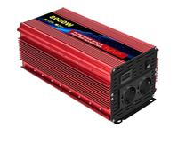 Inversor Corriente Inversor De Corriente De Onda Pura De 5000 W, 6000 W, 7000 W, 8000 W Y 10000 W con Enchufe Europeo (CC 24 V A CA 220 V, 50 Hz) Transformador(8000W EU)