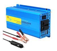 Inversor Corriente Inversor De Onda Sinusoidal Pura De 2000 W Convertidor Voltaje CC 12 V A CA De 110 V Inversor Energía Solar para Coche Fuera Red Pantalla LED Transformador(12V220V 2000W Peak)