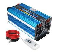 Inversor Corriente Inversor Onda Sinusoidal Pura 8000W CC 12V/24V A CA 220V/230V Control Remoto Pantalla LCD Convertidor para Autocaravana Batería Solar Transformador(AC24V,50Hz Uni,6000W Peak)
