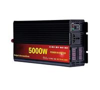 Inversor Corriente Inversor Onda Sinusoidal Pura Para Coche, Transformador De Voltaje Convertidor De Potencia Inversor Solar Pantalla LCD 3000W 4000W 5000W 12V 24V CC A 220V De CA Transformador(5000W-