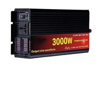 Inversor Corriente Inversor Onda Sinusoidal Pura para Coche Transformador Voltaje Convertidor Potencia Inversor Solar Pantalla LCD 12 V CC 24 V CA A 220 V CA 3000W 4000W 5000W(3000W-12V)