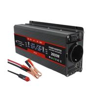 Inversor Corriente Onda 1500 W 2000 W 2600 W 12 V 220 V Enchufe Europeo 50 Hz 60 Hz Control Remoto Convertidor Solar Transformador Inversor(2600W 12V 50hz EU)