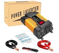 Inversor de 12 V con pantalla de nivel de batería y protecciones de seguridad para carga de dispositivos móviles