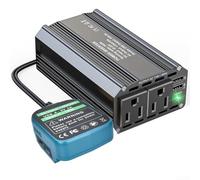 Inversor de 300 W CC a CA para baterías de litio de 18 V y 20 V con salidas USB y CA adecuado para herramientas eléctricas y dispositivos pequeños (A)