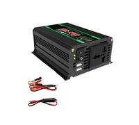 Inversor de 4000 W, Batería Externa Portátil de CC de 12 V A CA de 220 V, Convertidor de Coche con Doble Puerto USB, Pantalla LCD, Enchufe Universal
