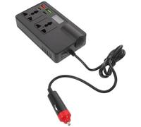 Inversor de Coche 120 W 12 V 24 V a 220 V con USB y Tomas | Abs, Viaje, Salida Alta para Varios Dispositivos, Carga Rápida de Teléfono y Pequeños Aparatos