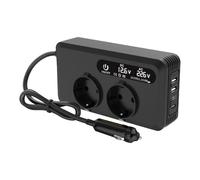 Inversor de coche de 200 W para enchufar, puerto de carga portátil, cargador de viaje para teléfonos Drones pequeños dispositivos