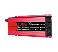 Inversor de Coche, Inversor solar fotovoltaico de onda sinusoidal pura de 1600 W (12 V, 24 V, 48 V a 110 V)(24V2000W-110V)