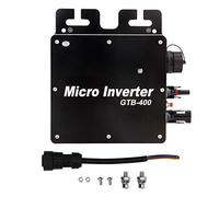 Inversor de conexión a Red de energía Solar Microinversor de Onda sinusoidal Pura GTB-400 Potencia 400W para optimizar la tasa de conversión de energía Solar(AV210-230V)