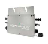 Inversor De Conexión A Red Micro Inversor Solar MPPT De 700W con Entrada LCD Salida De DC28-50V AC120V/230V Convertidor De Conexión A Red Solar Automático(WVC-700W with LED,80-160VAC)