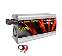 Inversor De Corriente 12 V A 220 V 500 W 1000 W 1500 W Y 2000 W Transformador Voltaje Cargador Automático Convertidor Corriente Coche Inversor Onda Pura(1500W 12V)